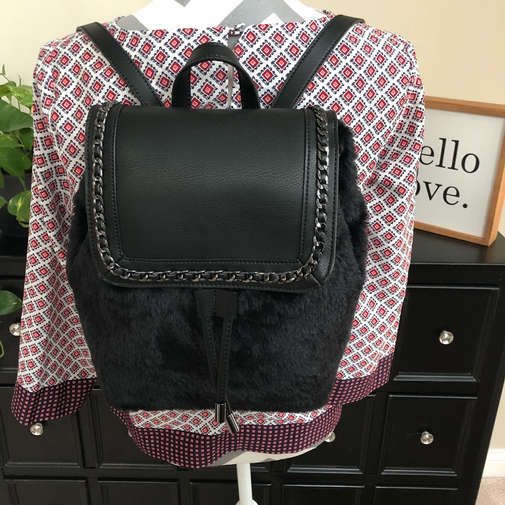 Jessica Simpson Kaelo Faux Fur Backpack
